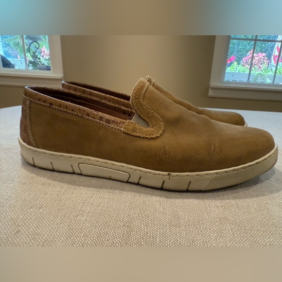 Men's T.B. Phelps suede slip on shoes with crocodile leather accents size 10 - Picture 4 of 6